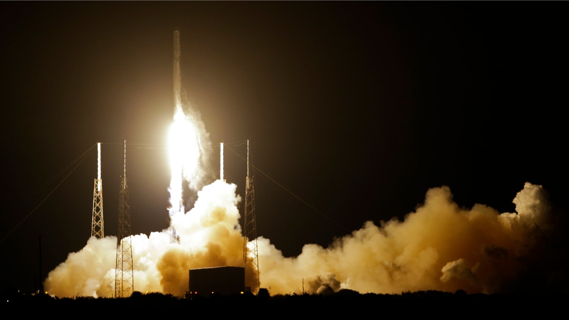 Jan. 10, 2015: The Falcon 9 SpaceX rocket lifts off from Space Launch Complex 40 at the Cape Canaveral Air Force Station in Cape Canaveral, Fla.