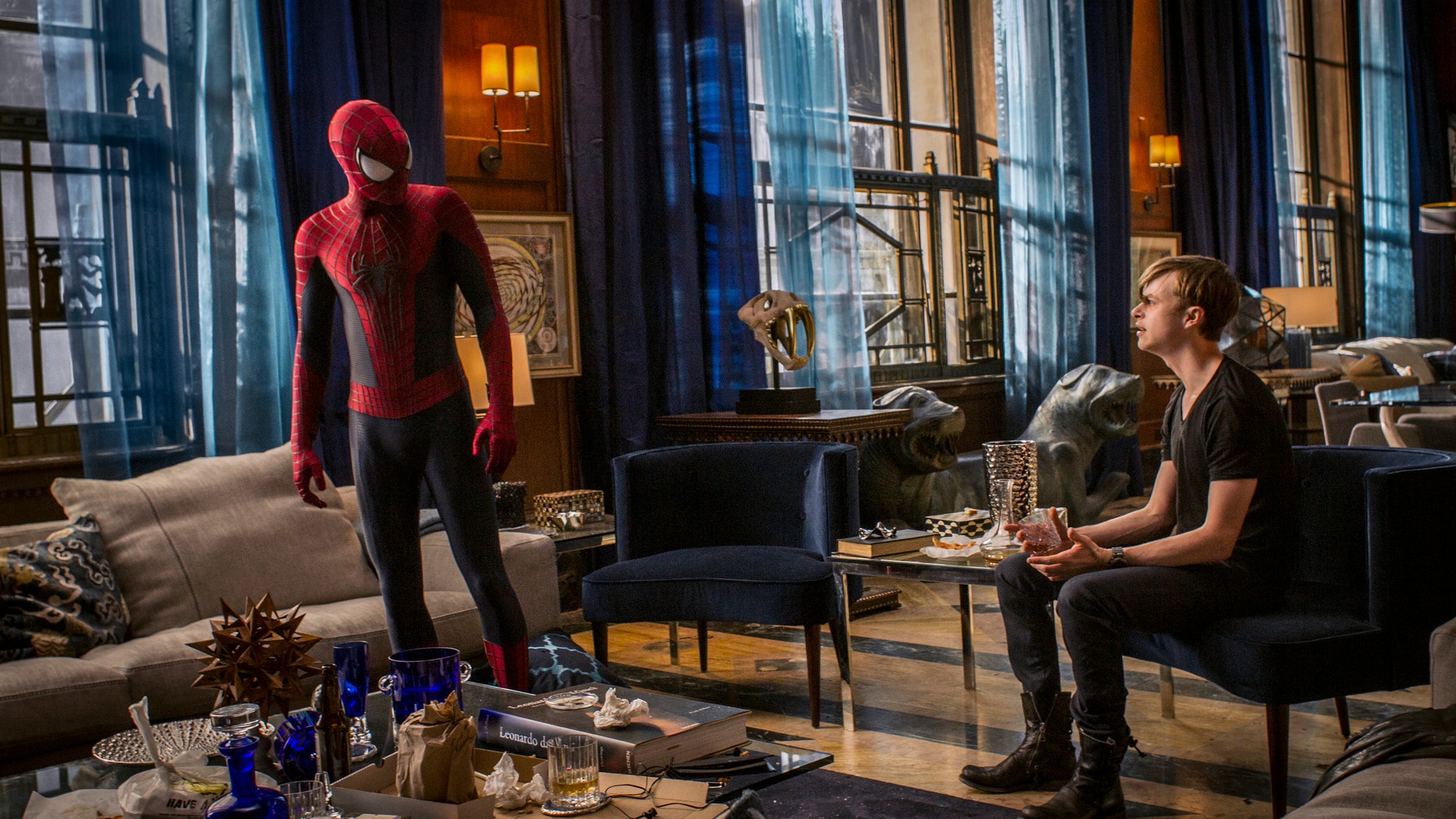 Andrew Garfield and Dane DeHaan in "The Amazing Spider-Man 2."