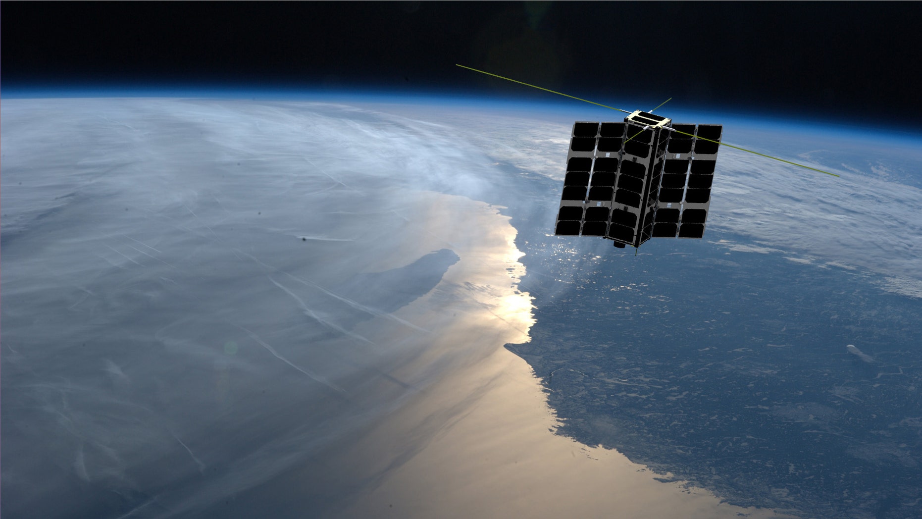 Artist's rendering of a Spire Global cubesat (Spire Global)