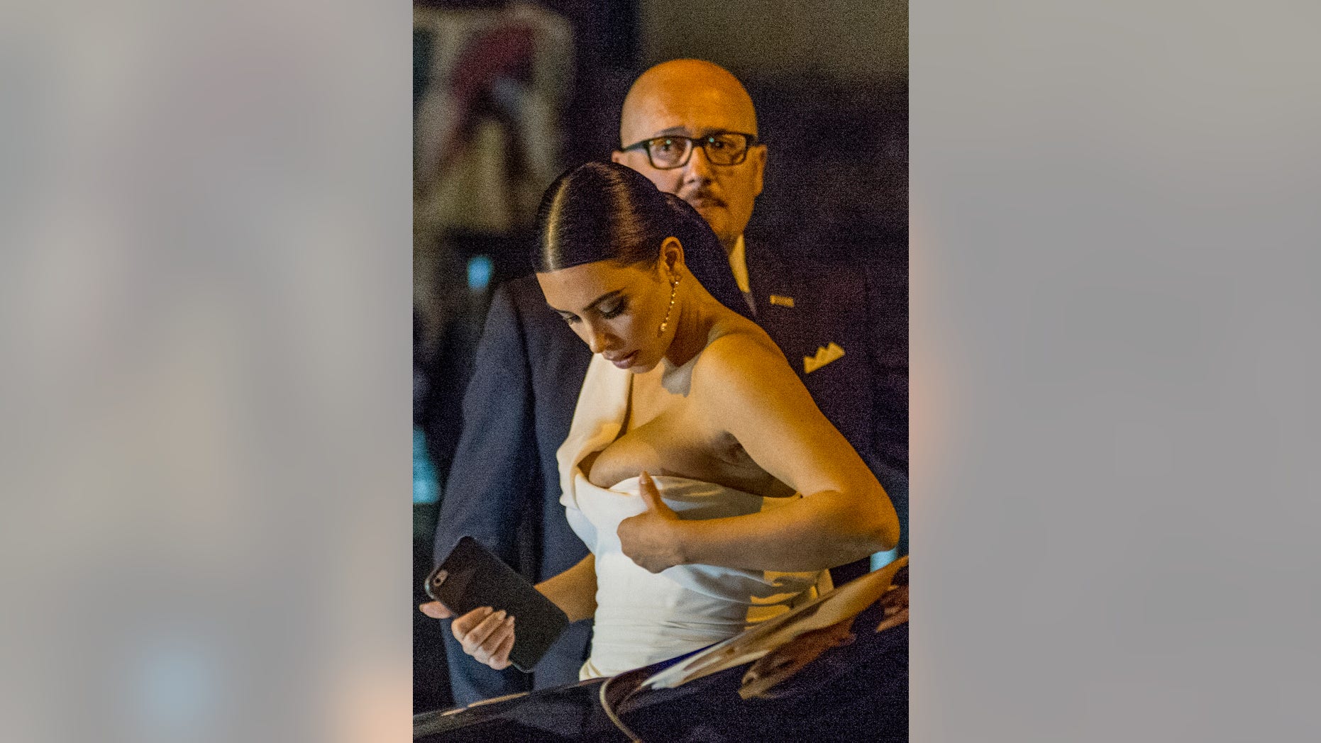 Kanye West and his wife Kim Kardashian enjoy a romantic meal in Rome following the opera on May 22, 2016 in Rome, Italy.