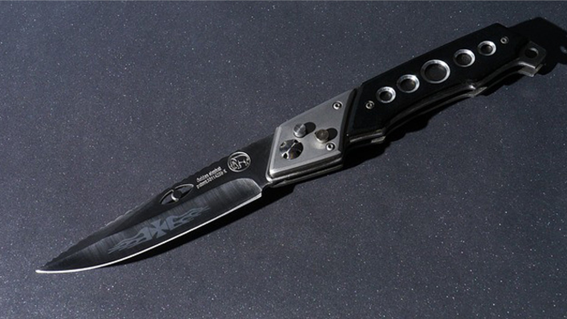 Shown here is a spring-assisted knife.