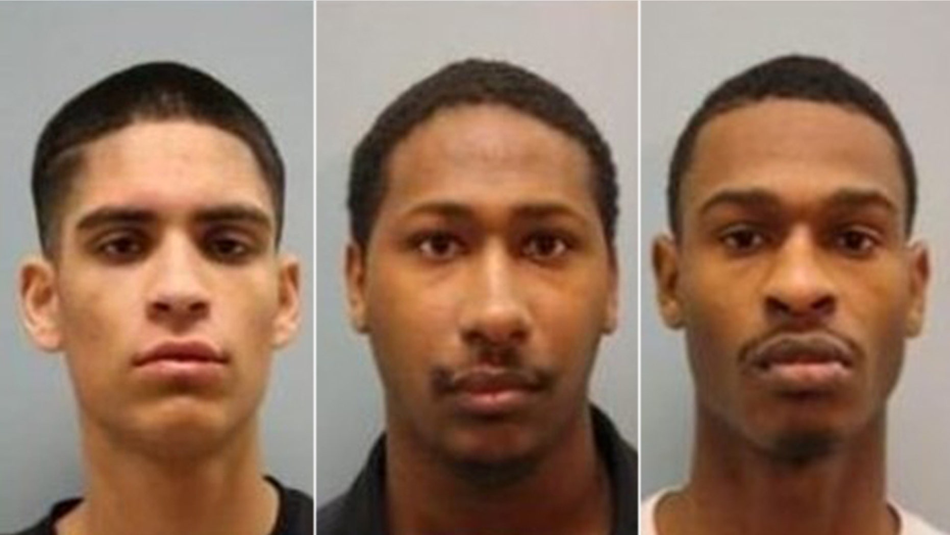 Pictured from left to right, Erick Peralta, Aakiel Kendrick, and Khari Kendrick, were arrested and charged with capital murder in the deaths of Bao and Jenny Lam.