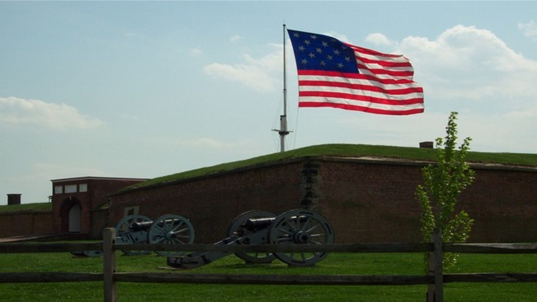 The Star-Spangled Banner over Fort McHenry