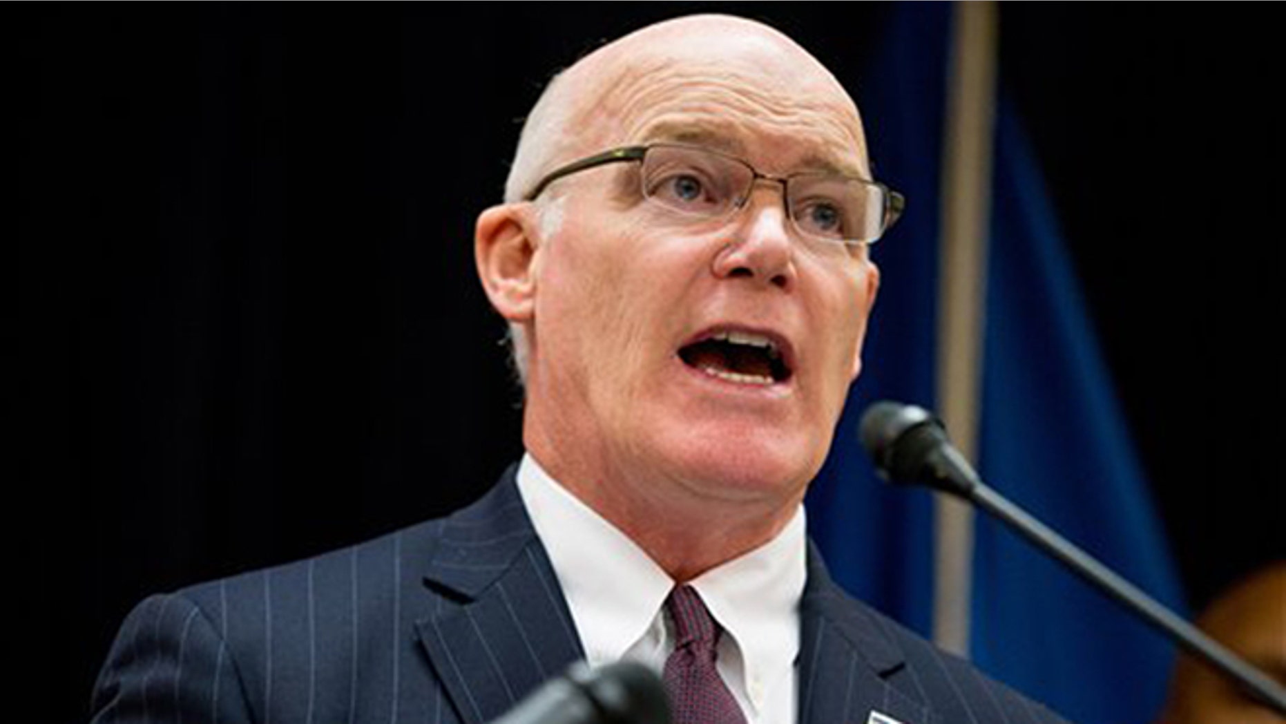 In this photo taken Oct. 5, 2015, U.S. Secret Service Director Joseph Clancy speaks in Washington. (AP Photo/Andrew Harnik)