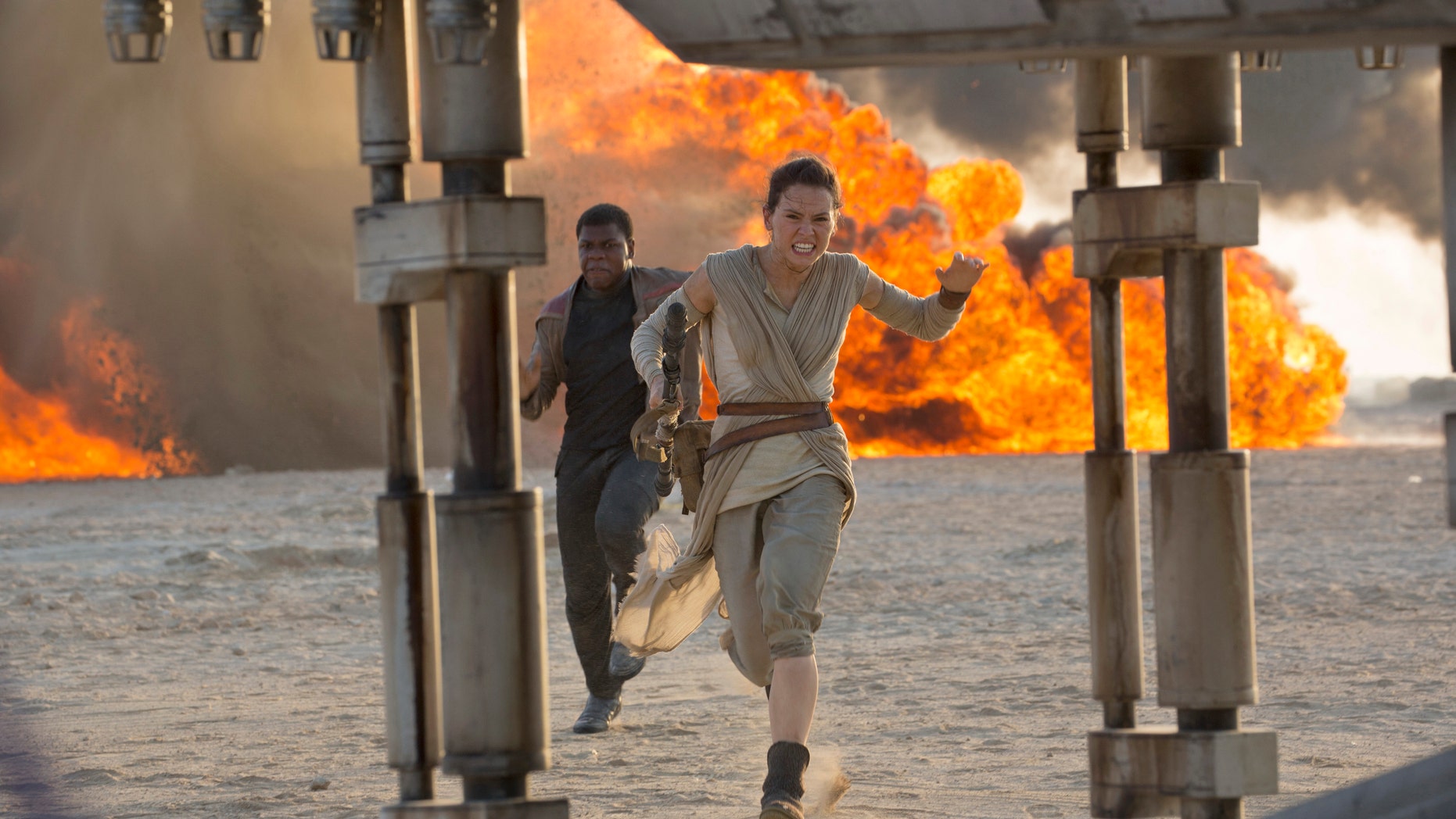 A scene from the film, "Star Wars: The Force Awakens," directed by J.J. Abrams.