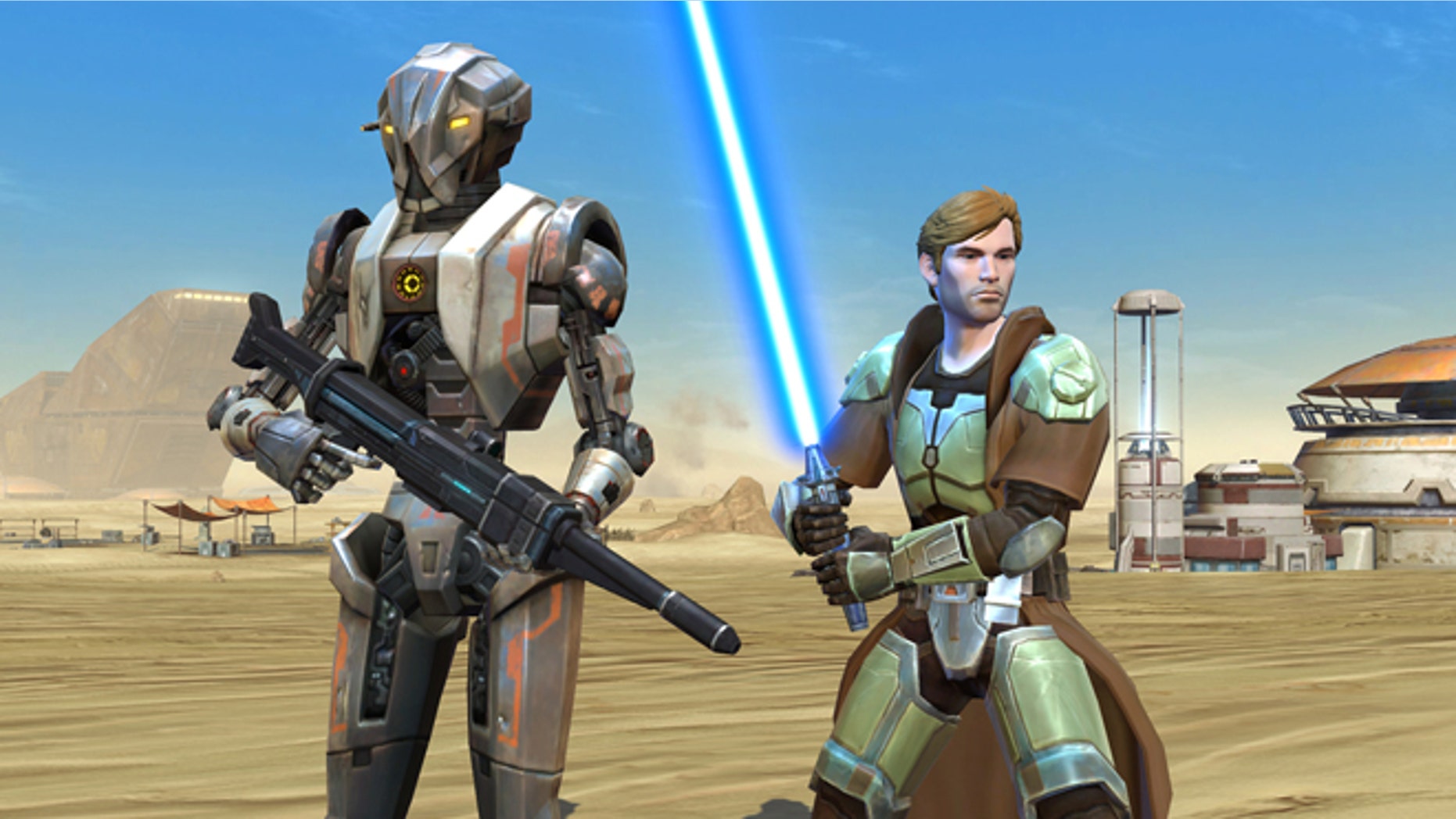 A scene from the video game "Star Wars: The Old Republic."