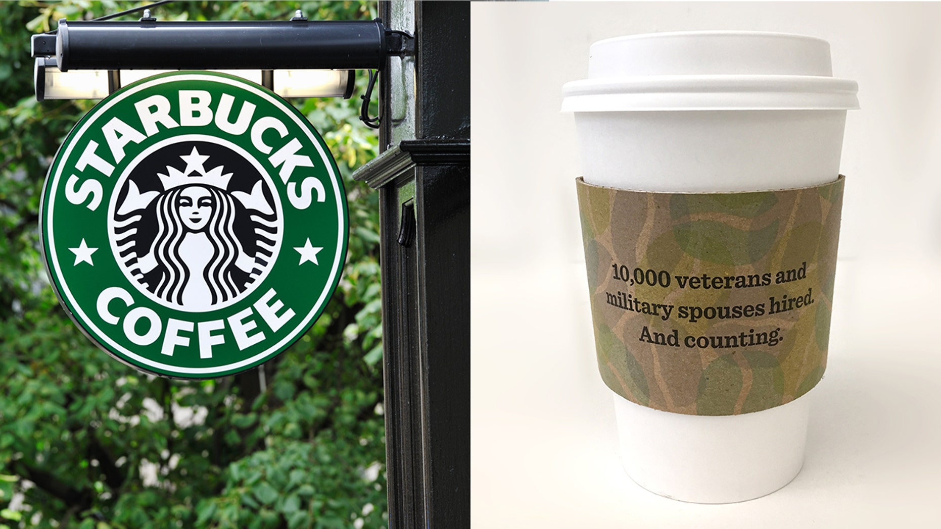 starbucks releases camo cup sleeves in honor of veteran employees