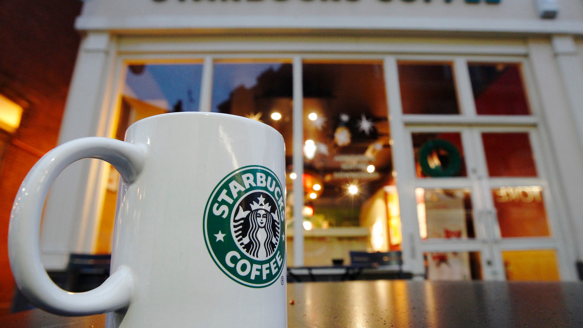 A Starbucks store.