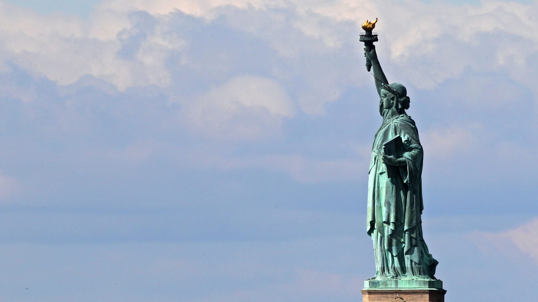 NEW YORK, NY - APRIL 27: The Statue of Liberty is seen on April 27, 2012 in New York City. (Photo by Michael Heiman/Getty Images)