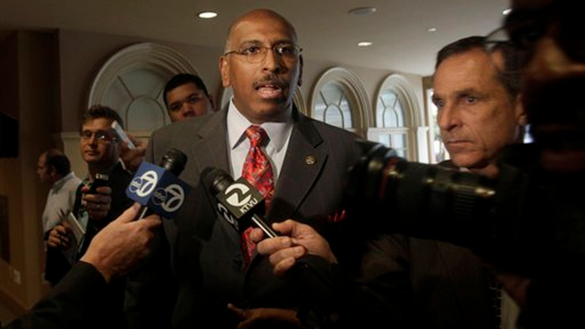 Republican National Committee Chairman Michael Steele answers questions before speaking to the San Francisco Chamber of Commerce in San Francisco June 24. (AP Photo)