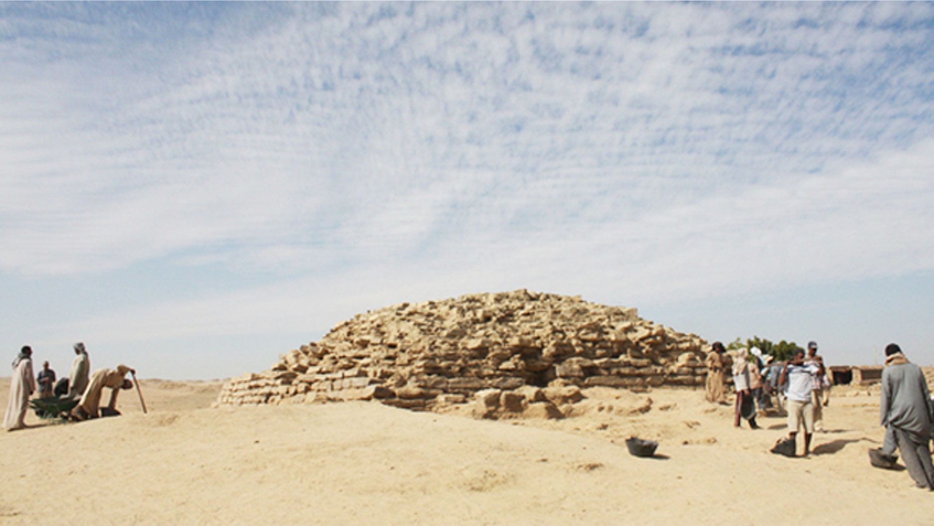 Archaeologists working near the ancient settlement of Edfu in southern Egypt have uncovered a step pyramid that dates back about 4,600 years.