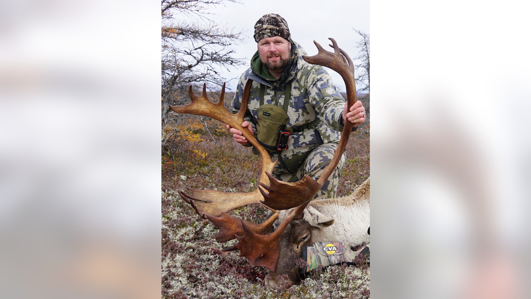 Steve West of "The Adventure Series" is awaiting certification of a potential world-record Woodland Caribou.