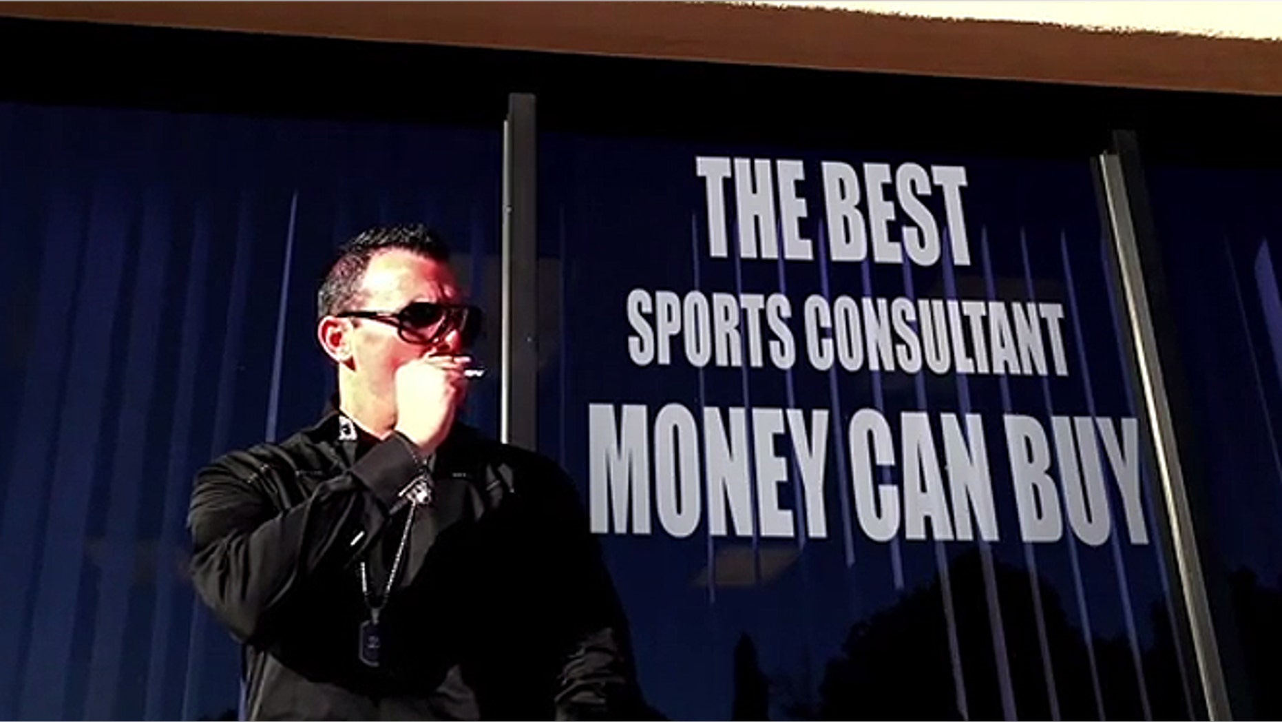 Steve Stevens, who run VIP Sports in Las Vegas, declined comment when reached by FoxNews.com early Wednesday regarding claims of a winning percentage exceeding 70 percent and his prior conviction in a telemarketing scam. (YouTube.com)