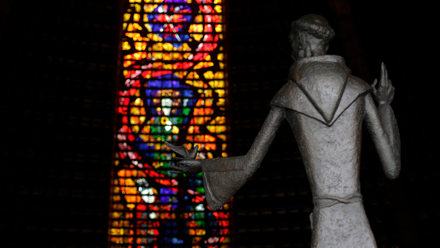 File photo - A statue of St Francis of Assisi is pictured during a Catholic Palm Sunday mass at Rio de Janeiro's Cathedral March 24, 2013. (REUTERS/Ricardo Moraes)