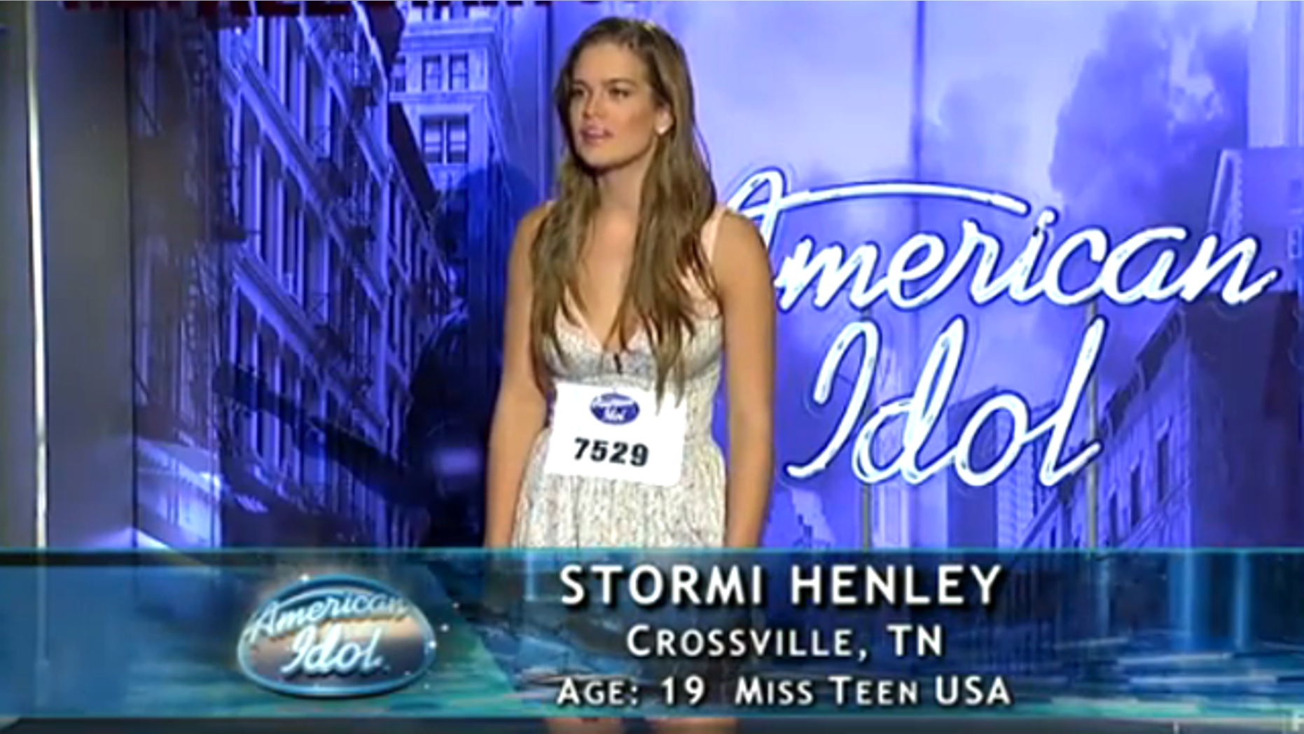 Beauty queen Stormi Henley on 'American Idol.' (Fox)