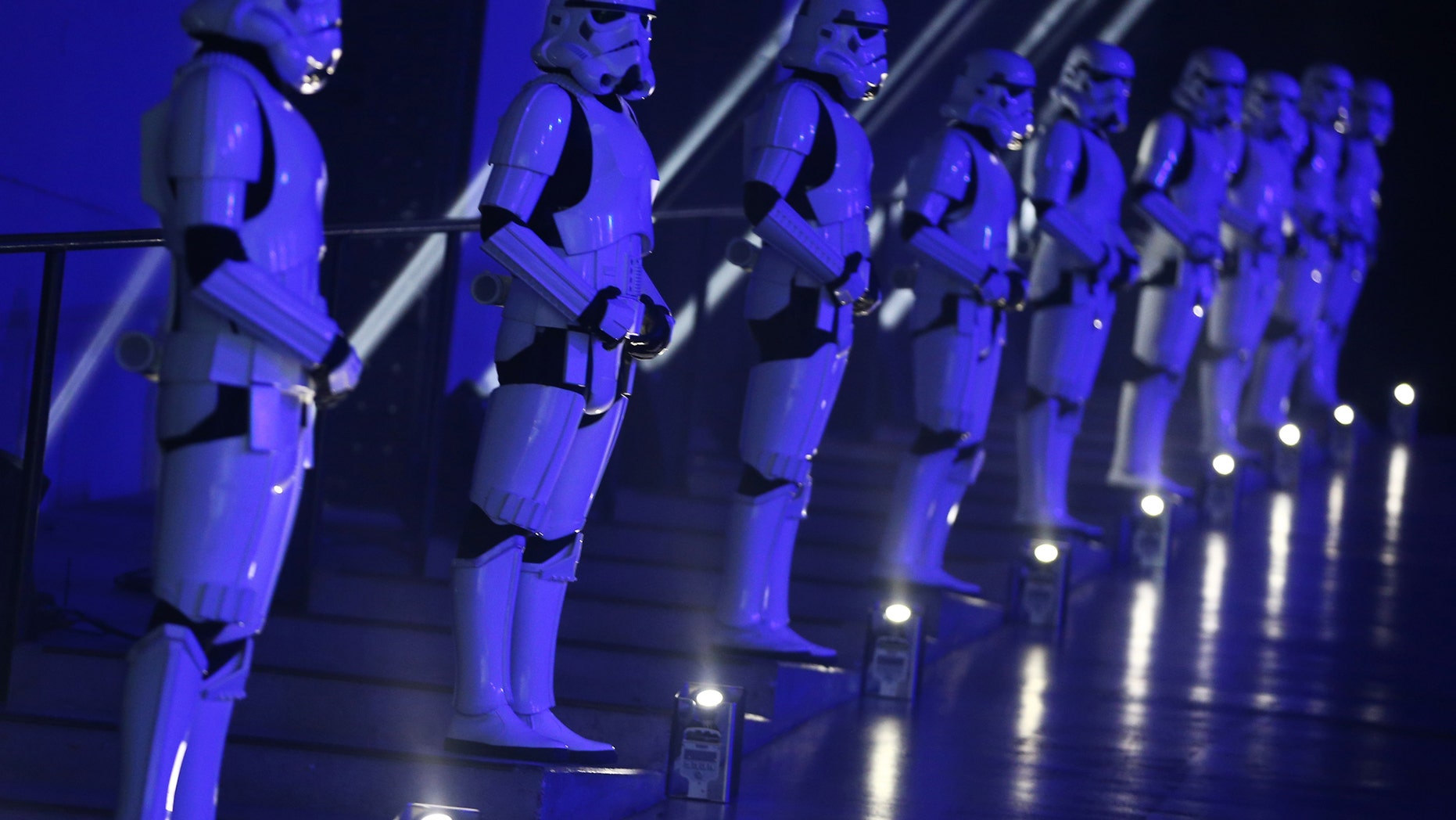 File photo: Actors in Storm Trooper costumes take part in the European Premiere of Star Wars Rogue One at the Tate Modern in London, Britain December 13, 2016. (REUTERS/Neil Hall)