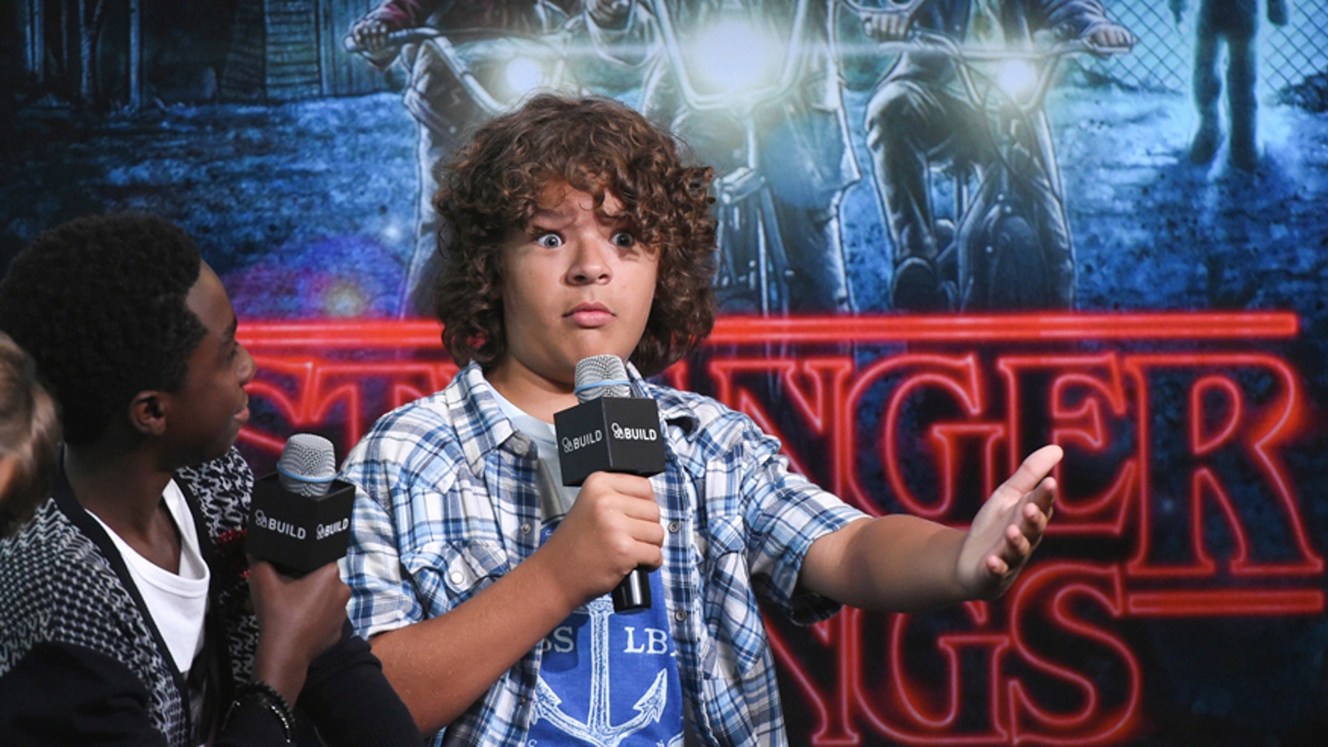 In this Aug. 31, 2016, file photo, actor Gaten Matarazzo participates in the BUILD Speaker Series to discuss the Netflix series, "Stranger Things", at AOL Studios in New York.