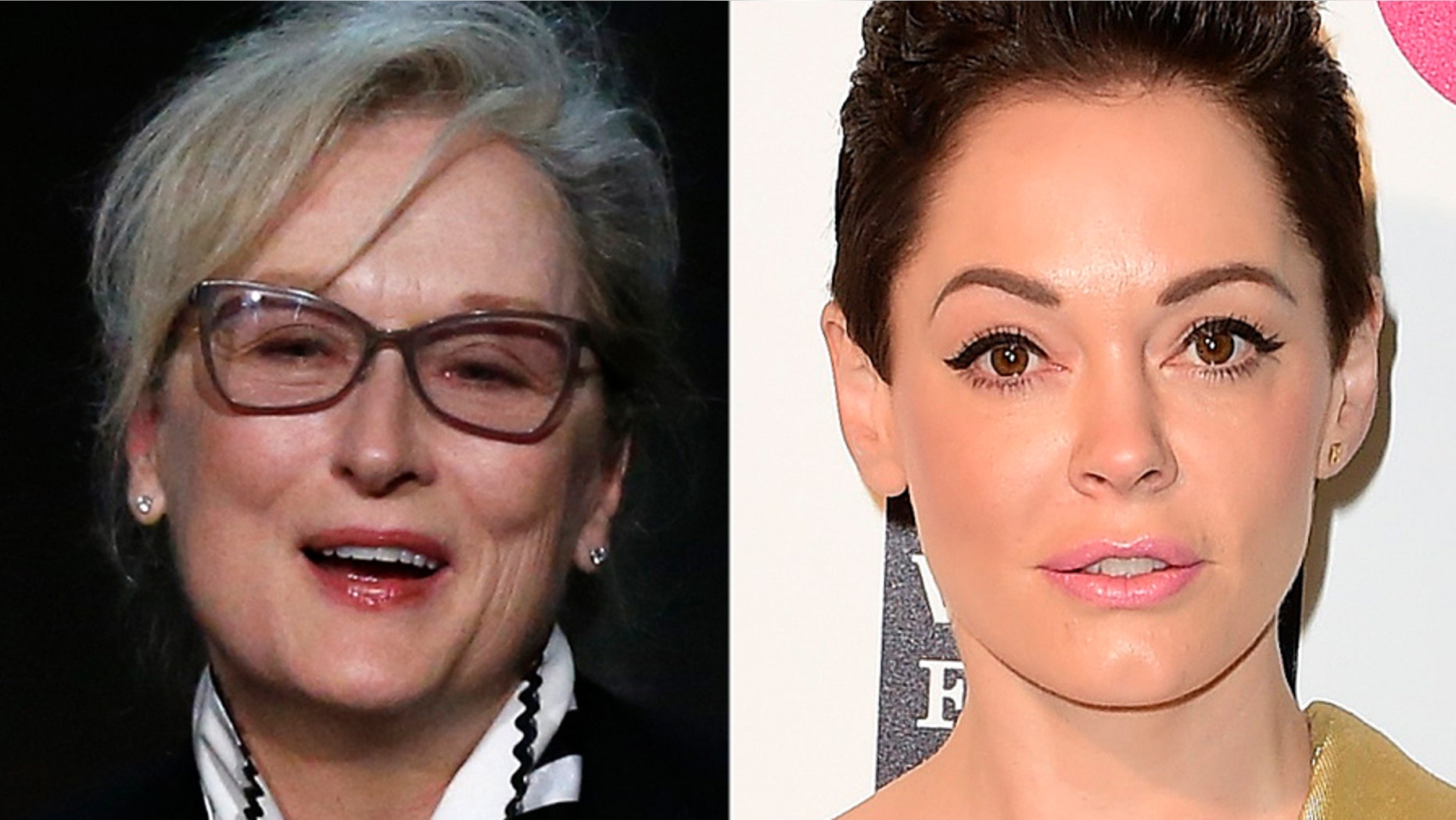 Meryl Streep and Rose McGowan.