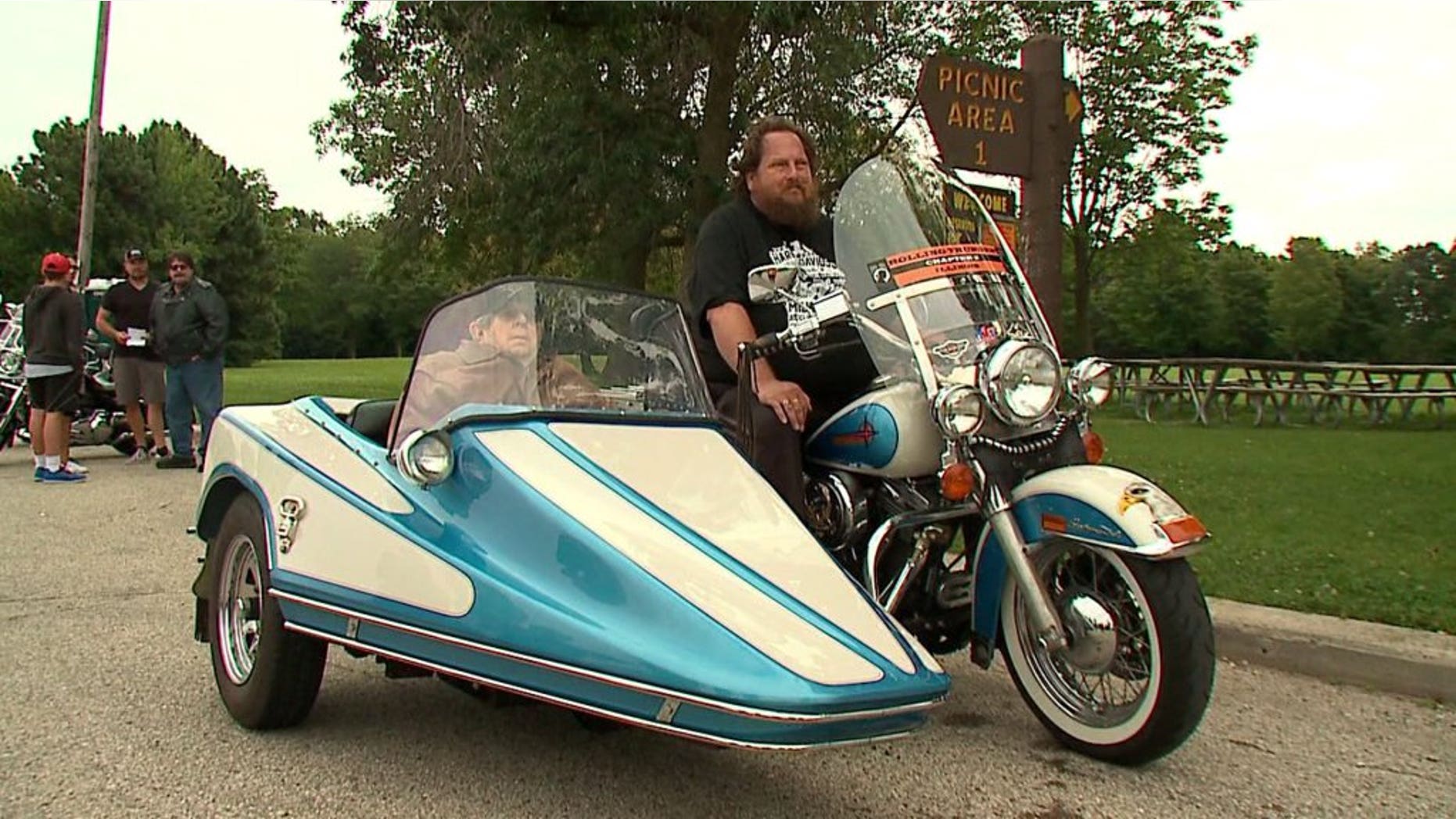 Harley-Davidson fan Tom Strehlow was honored with a special "last ride."