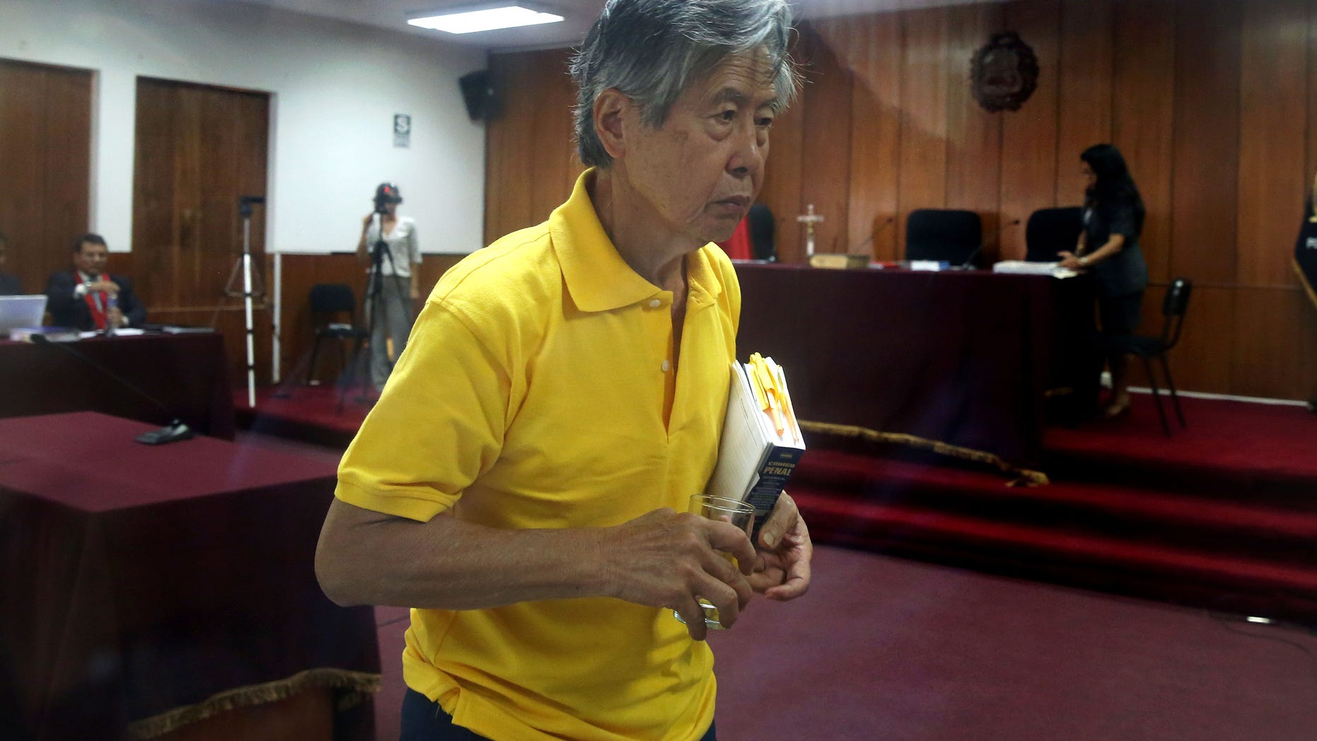 Jailed former President Alberto Fujimori on Thursday, March 13, 2014.