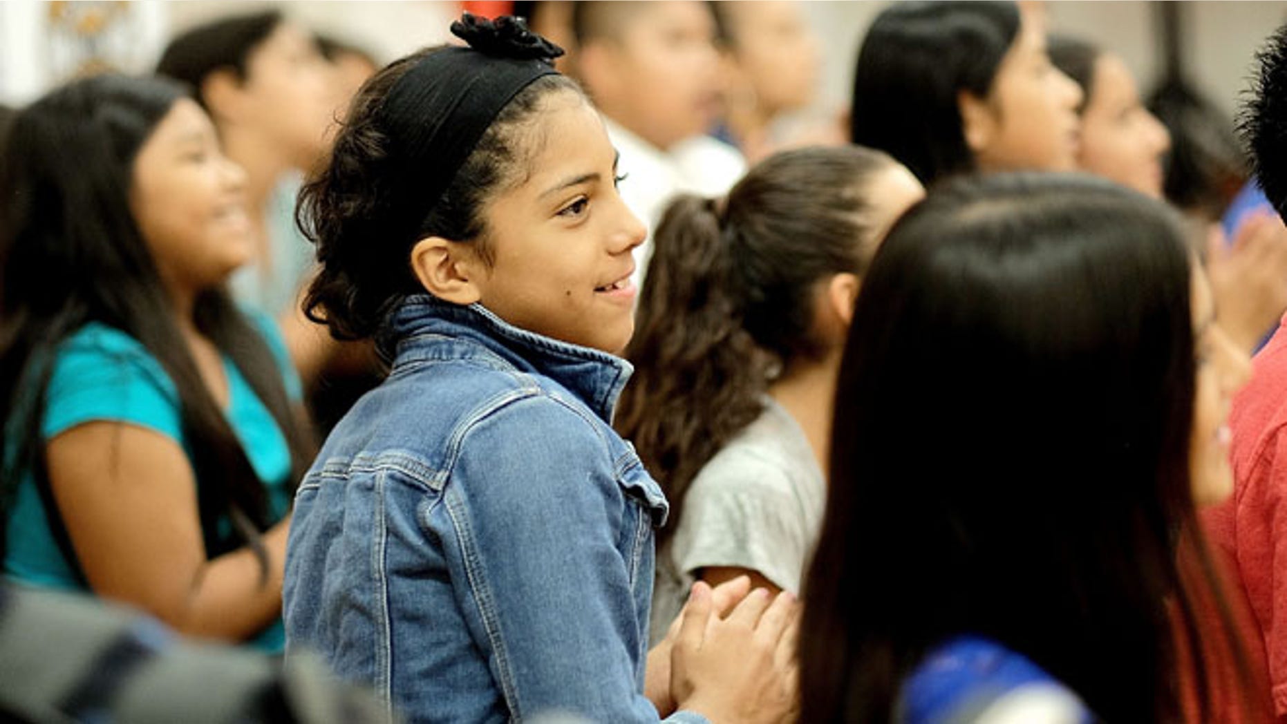LOS ANGELES, CA - SEPTEMBER 26: Students from Dorris Place Elementary join songwriter Liz Rose with Country Music Hall of Fame and Museum and Education Through Music Los Angeles to rehearse for All for the Hall Los Angeles on September 26, 2016 in Los Angeles, California. (Photo by Mike Windle/Getty Images for Country Music Hall of Fame and Museum)