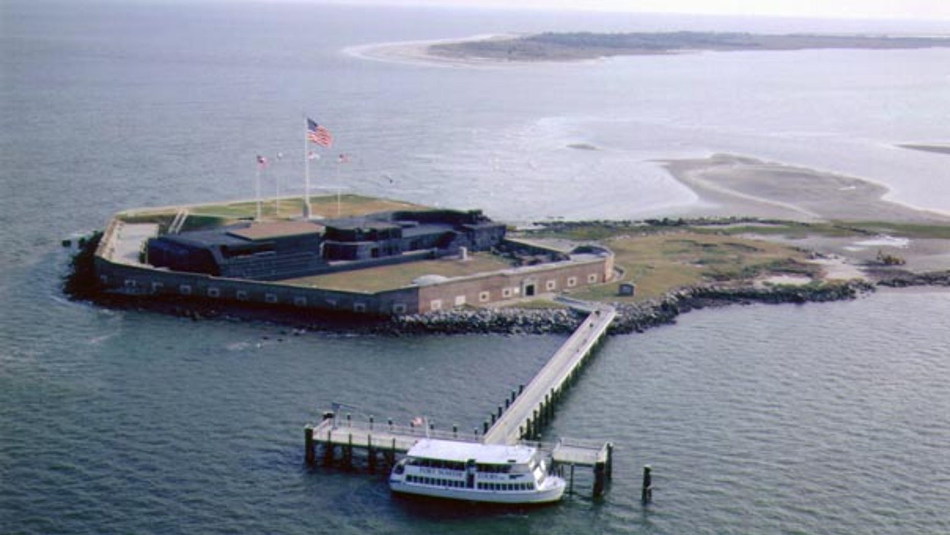 FILE: This National Parks Service photo shows Fort Sumter in South Carolina. The looming shutdown of the federal government includes the National Parks Service, which could mean festivities starting this weekend commemorating the attack on Fort Sumter 150 years ago could happen without Fort Sumter.