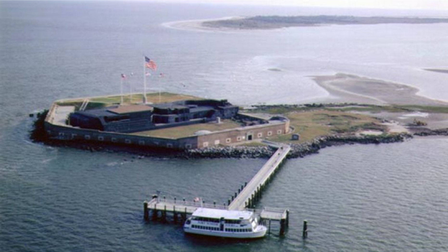 FILE: This National Parks Service photo shows Fort Sumter in South Carolina. The looming shutdown of the federal government includes the National Parks Service, which could mean festivities starting this weekend commemorating the attack on Fort Sumter 150 years ago could happen without Fort Sumter.