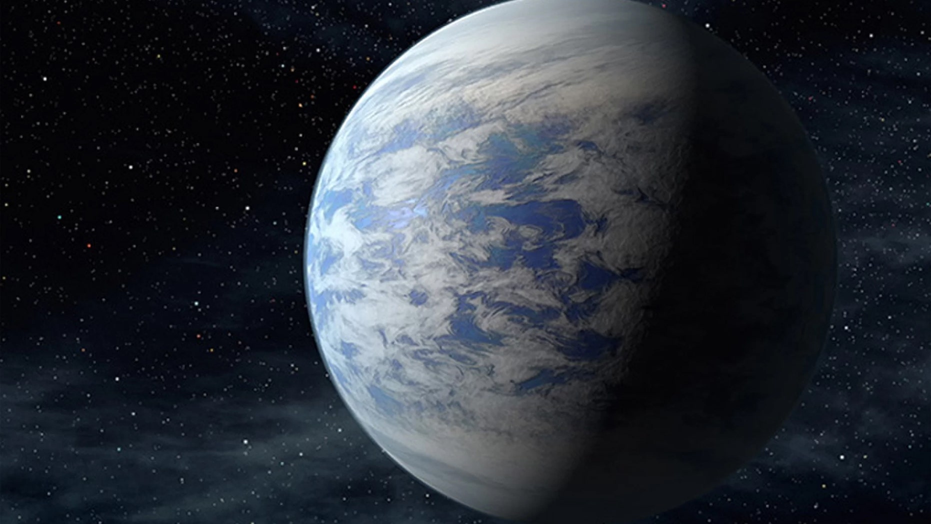 Artist's illustration of the super-Earth alien planet Kepler-69c. Credit: NASA