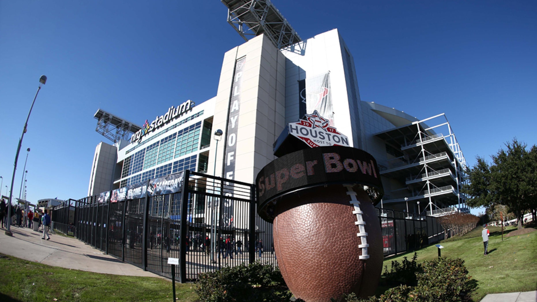 File photo - Jan 7, 2017; Houston, TX, USA; A countdown to Super Bowl LI scrolls outside of NRG Stadium before the AFC Wild Card playoff football game between the Houston Texans and the Oakland Raiders. (Mandatory Credit: Troy Taormina-USA TODAY Sports)