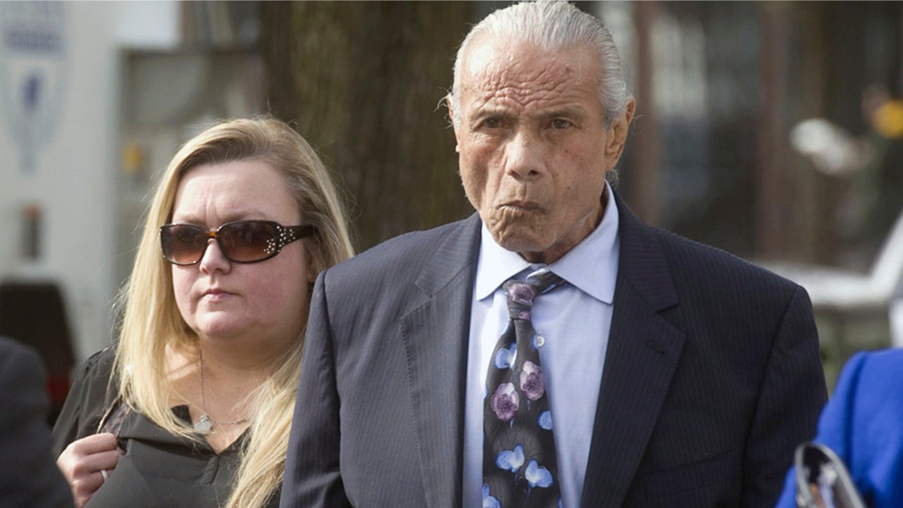 Nov. 2, 2015: Former professional wrestler Jimmy "Superfly" Snuka, right, arrives for his formal arraignment at the Lehigh County Courthouse in Allentown, Pa.