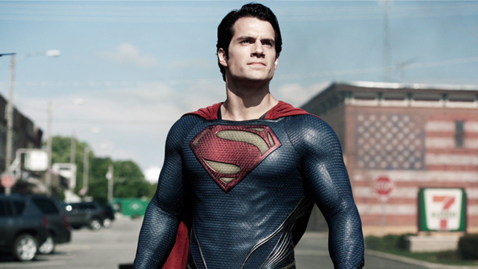 This film publicity image released by Warner Bros. Pictures shows Henry Cavill as Superman in "Man of Steel."