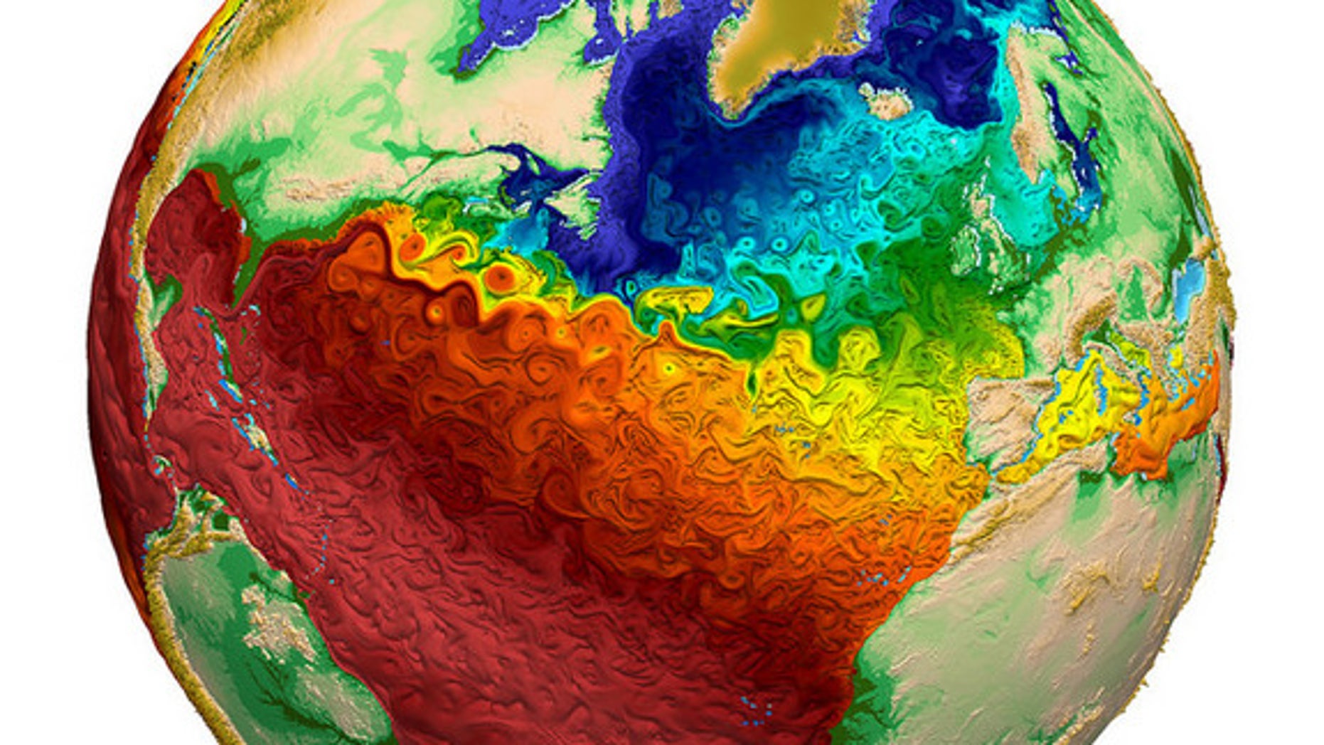 New map of global ocean temperatures is a work of art  Fox News