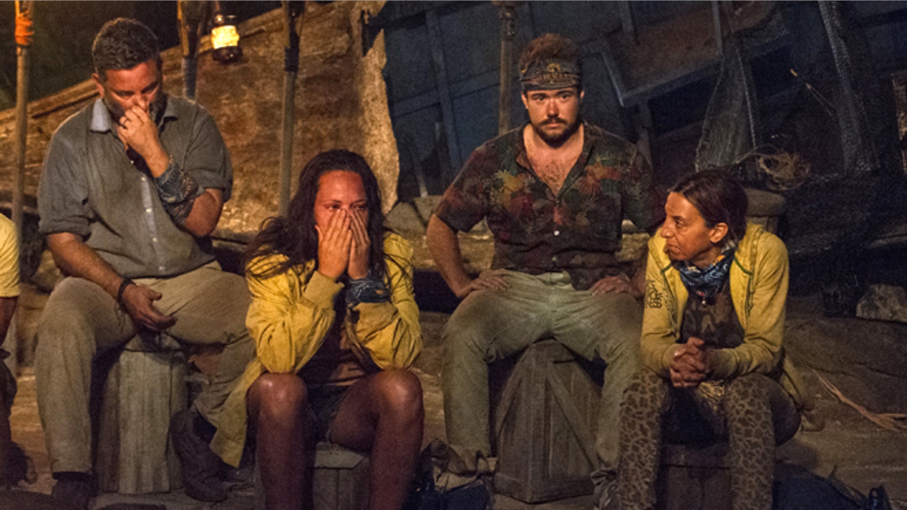 Jeff Varner (left) has lost his job for outing Zeke Smith (third from left) as transgender on the reality show "Survivor."