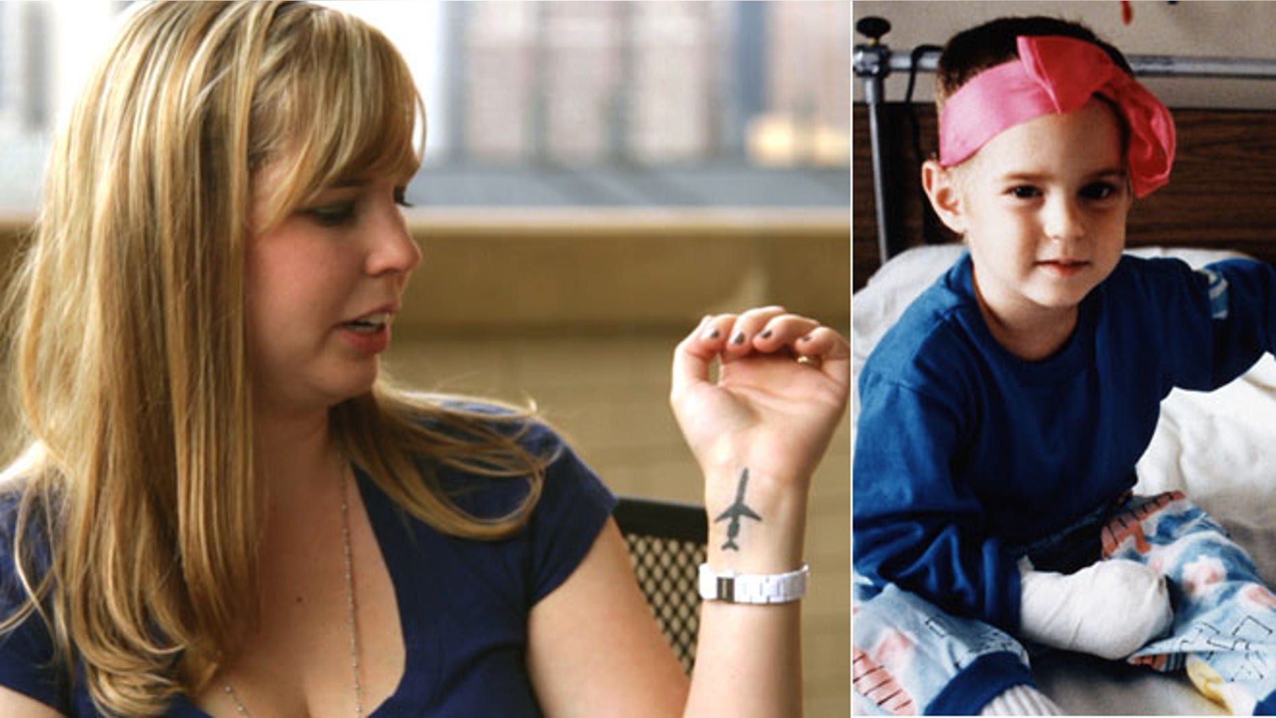 Cecelia Crocker, seen here as an adult and as child back in 1987, was the lone survivor of a plane crash near Detroit Metropolitan Airport that killed 156 people.