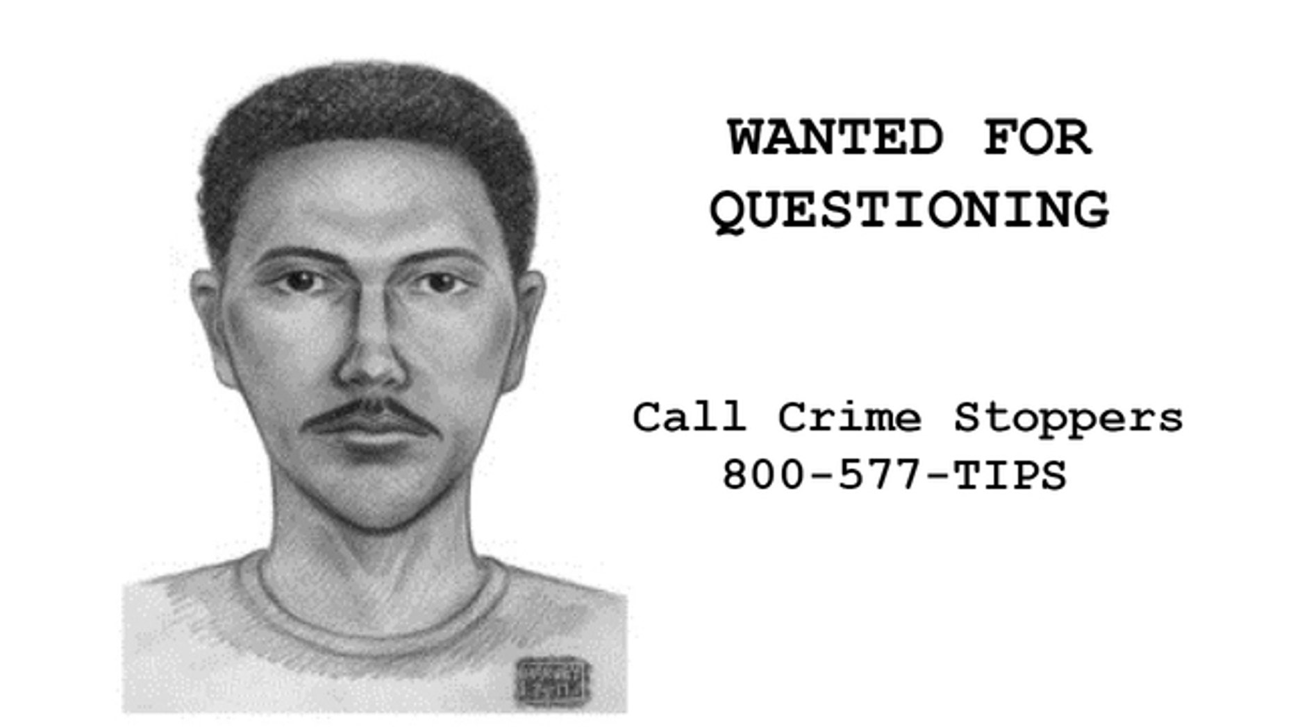 Police are hunting for a man who left an exploding package at a landlord's door.