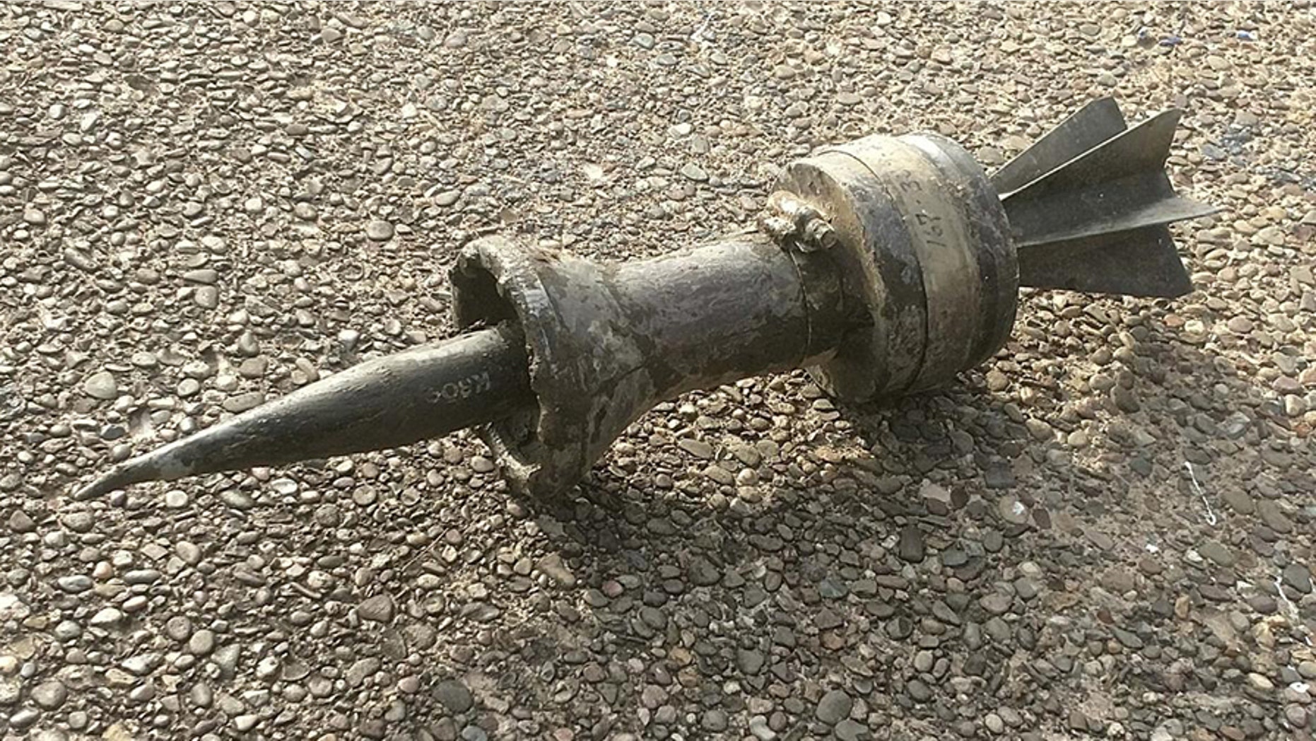Police say a jogger reported finding a armor-piercing tank round along the river in Harrisburg, Pennsylvania.