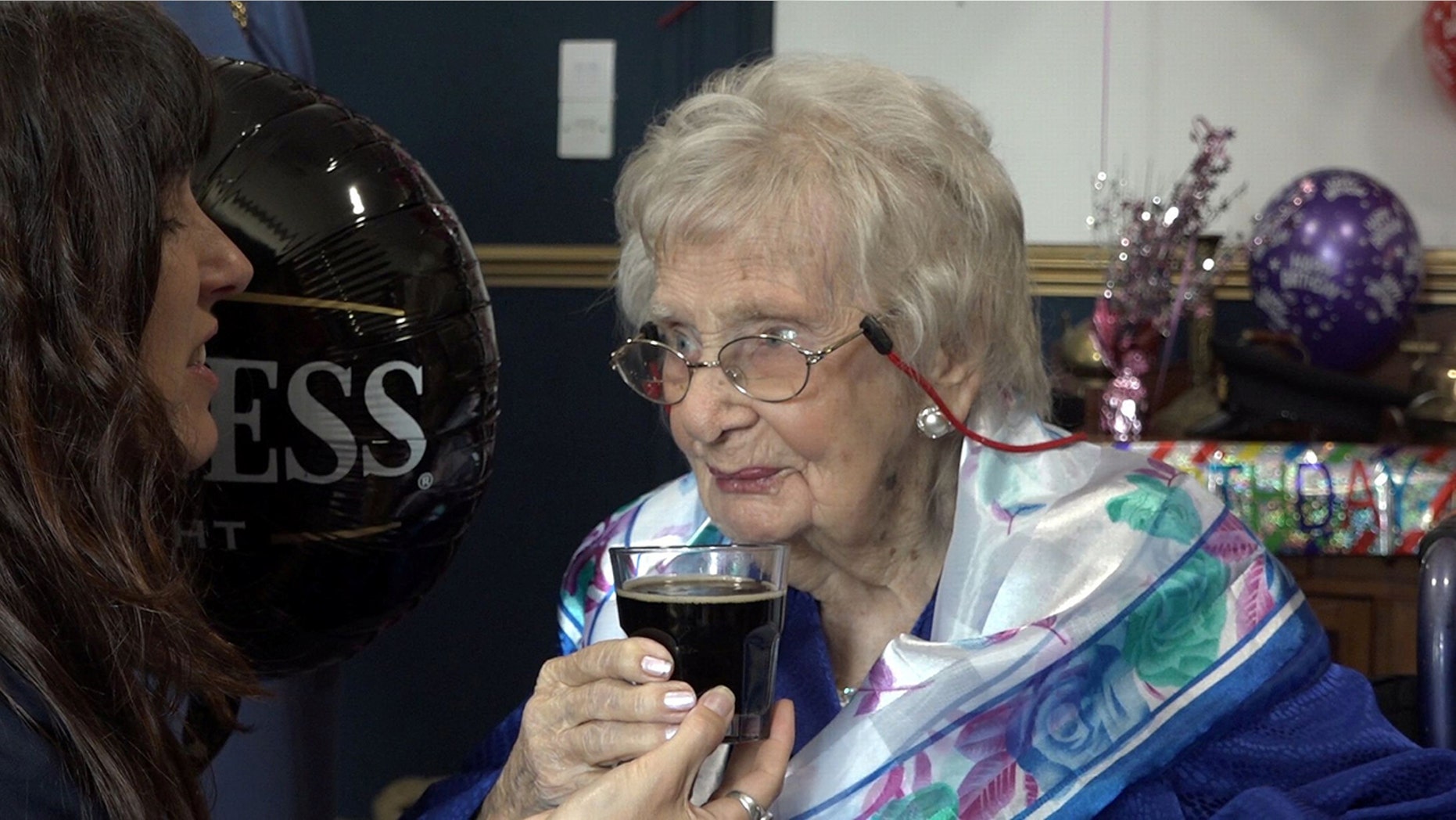 Doris Olive Netting swears by the popular Irish stout, and even had a Guinness-themed birthday.