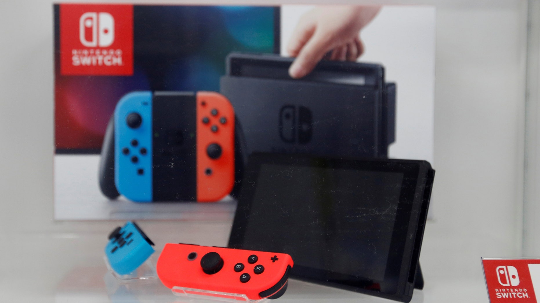 File photo: A Nintendo Switch game console is displayed at an electronics store in Tokyo, Japan March 3, 2017. (REUTERS/Toru Hanai)