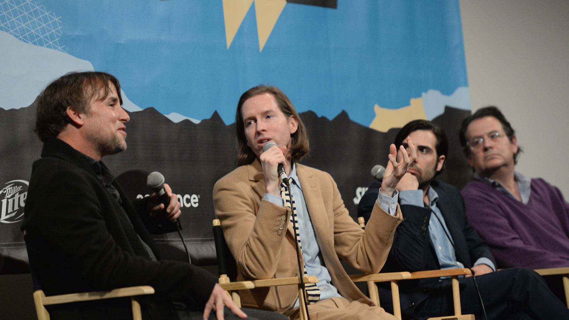 Directors Richard Linklater and Wes Anderson, actor Jason Schwartzman and music supervisor Randall Poster.