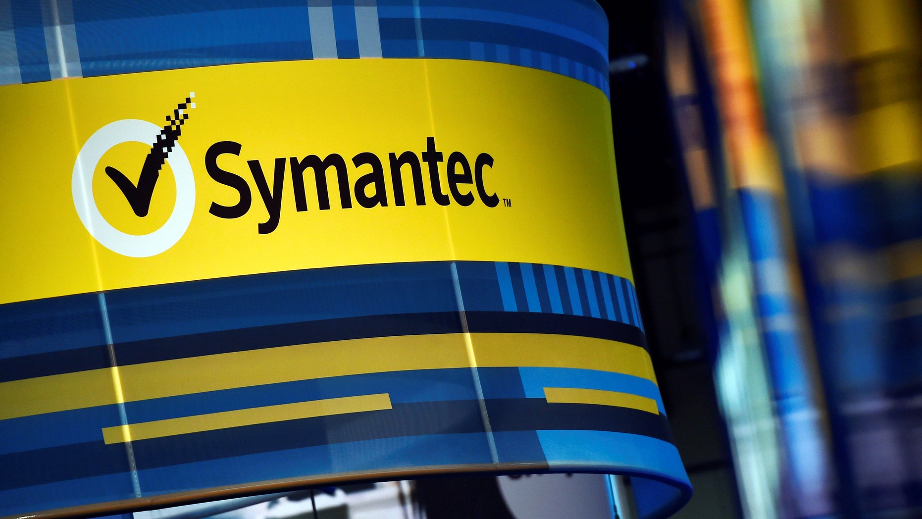 File photo The Symantec booth is seen during the 2016 Black Hat cyber-security conference in Las Vegas, Nevada, U.S. Aug. 3, 2016. (REUTERS/David Becker)