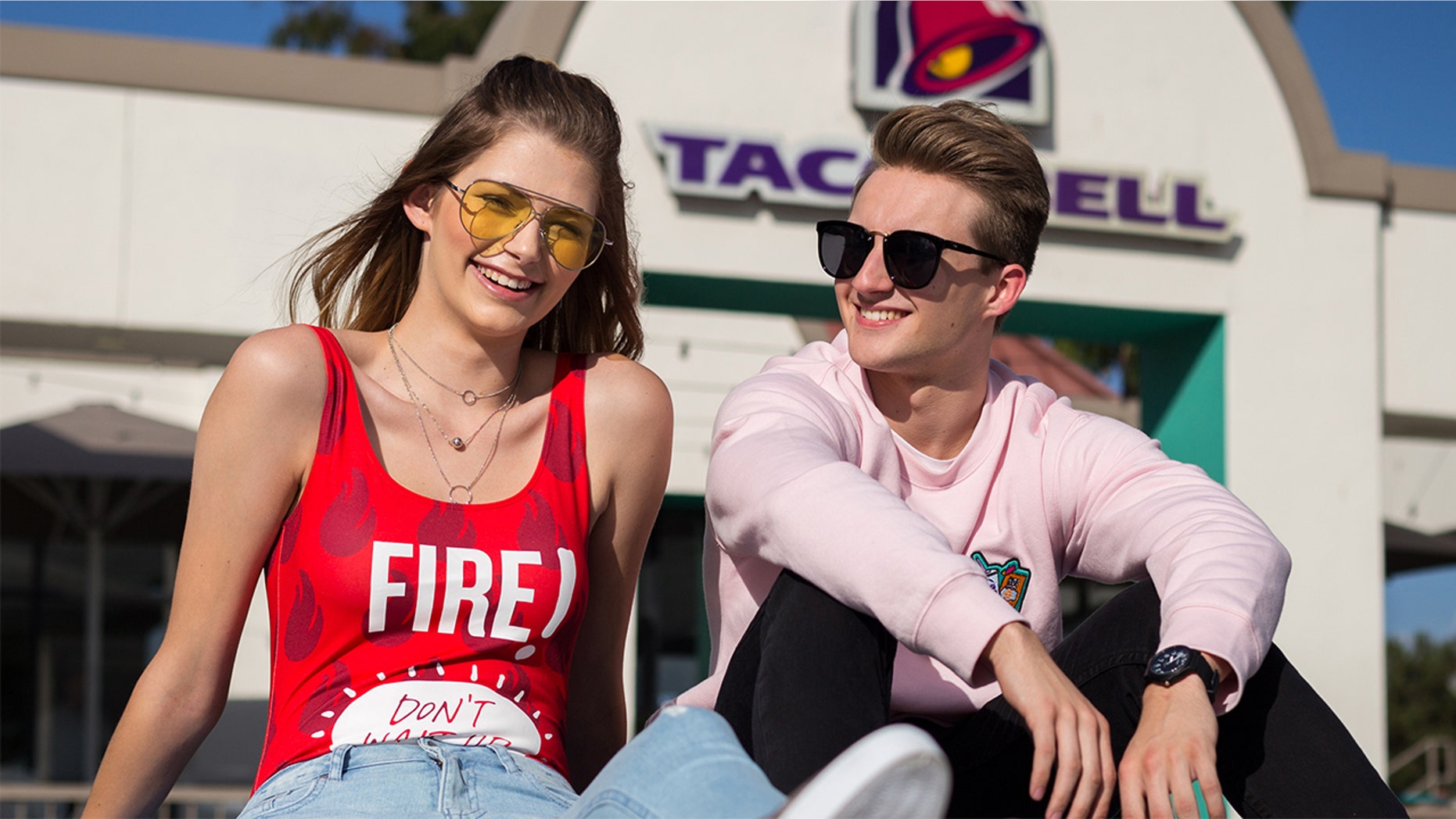 Yo can now dress like your favorite sauce packet thanks to the new Forever 21 x Taco Bell clothing line