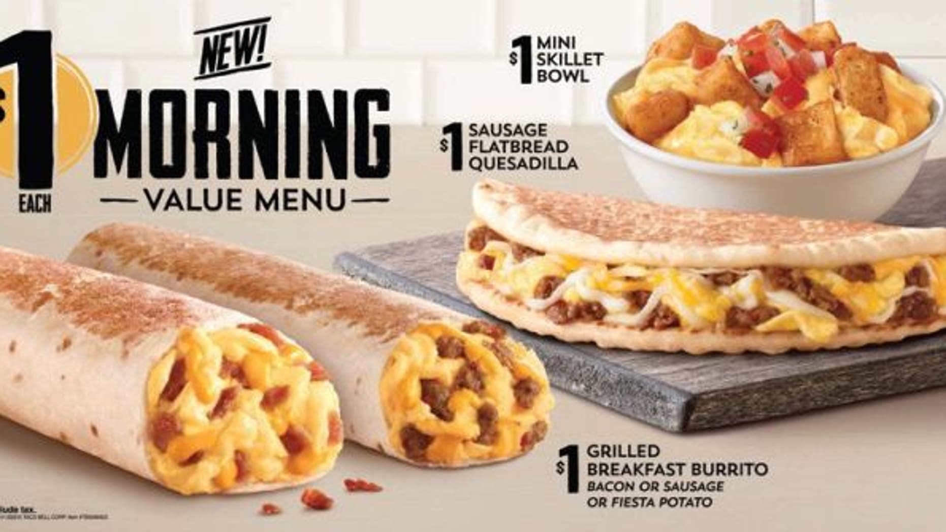 Taco Bell rolls out breakfast dollar menu Fox News