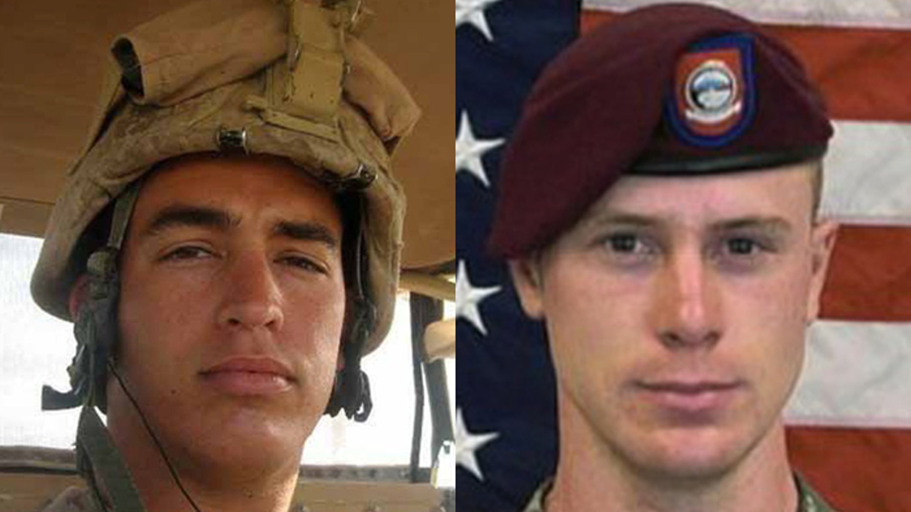 Supporters of Marine Sgt. Andrew Tahmooressi (l.), say the Obama administration has forgotten him while going to great lengths to free Army St. Bowe Bergdahl, (r.).