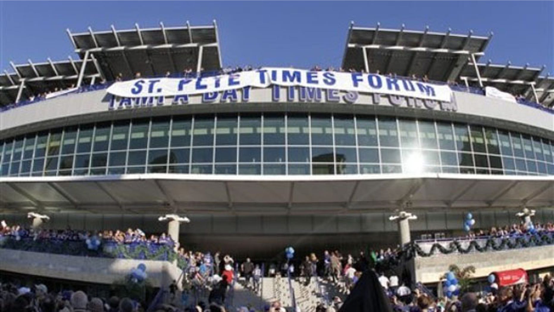 Dec. 31, 2011: Shown here is The Tampa Bay Times Forum, site of the Republican National Convention, in Tampa, Fla.