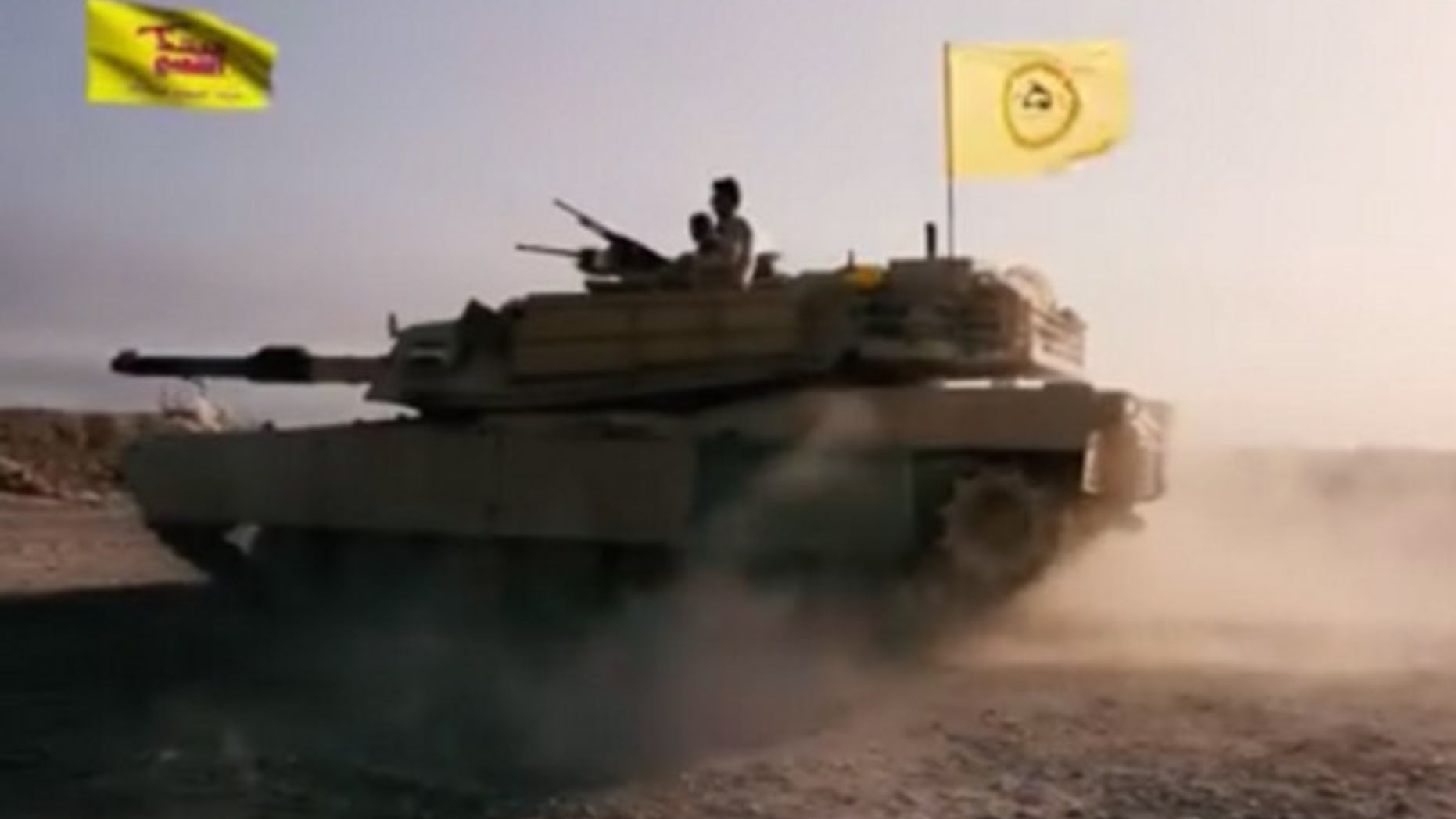 A video appeared online that purports to show a US-made M1 Abrams tank being used by an Iranian-back militia.