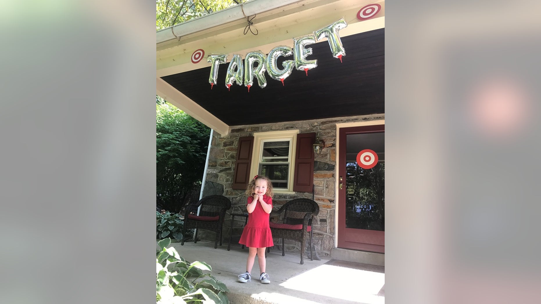 A 3-year-old girl celebrated her party in style by having a Target-themed bash.