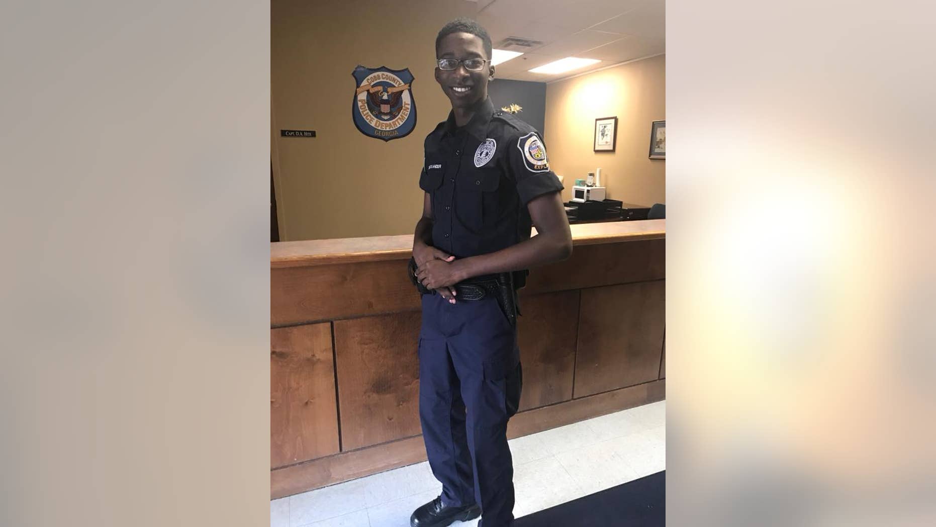 "His actions more than exemplify our commitment and dedication to public safety,” the police department said of the teen.