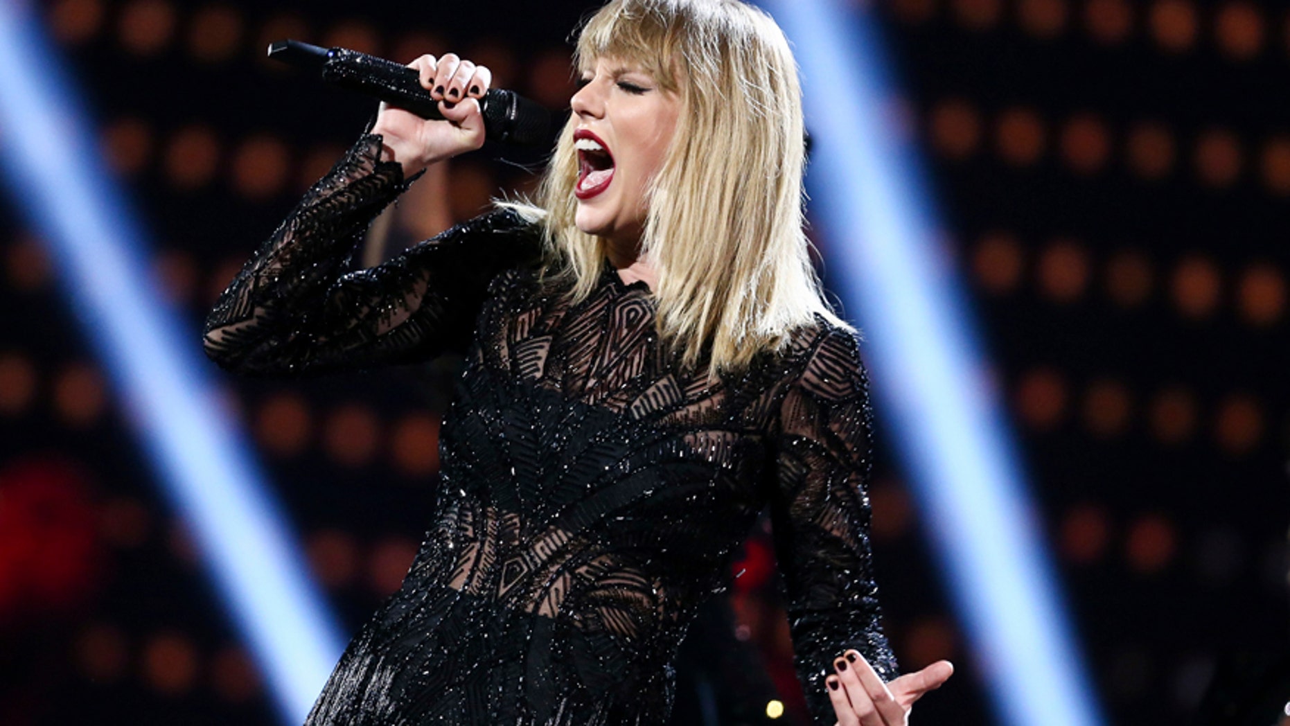 In this Feb. 4, 2017 file photo, Taylor Swift performs at the DIRECTV NOW Super Saturday Night Concert in Houston, Texas.