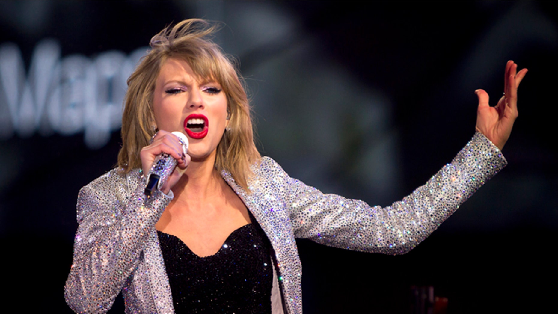December 31, 2014. Taylor Swift performs in Times Square on New Year's Eve in New York.