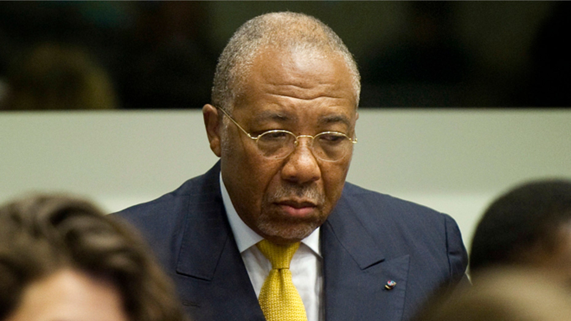 May 30, 2012: Former Liberian President Charles Taylor waits for the start of his sentencing judgement in the courtroom of the Special Court for Sierra Leone(SCSL) in Leidschendam, near The Hague, Netherlands.